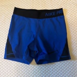 Girls Blue and Black Nike Pros